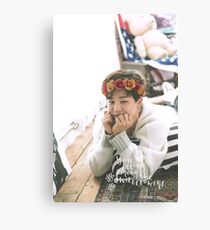 Park Jimin (BTS) - Flower Crown Canvas Print