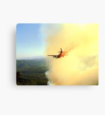 Tanker 44 Drops Retardant on the Promontory Fire Canvas Print