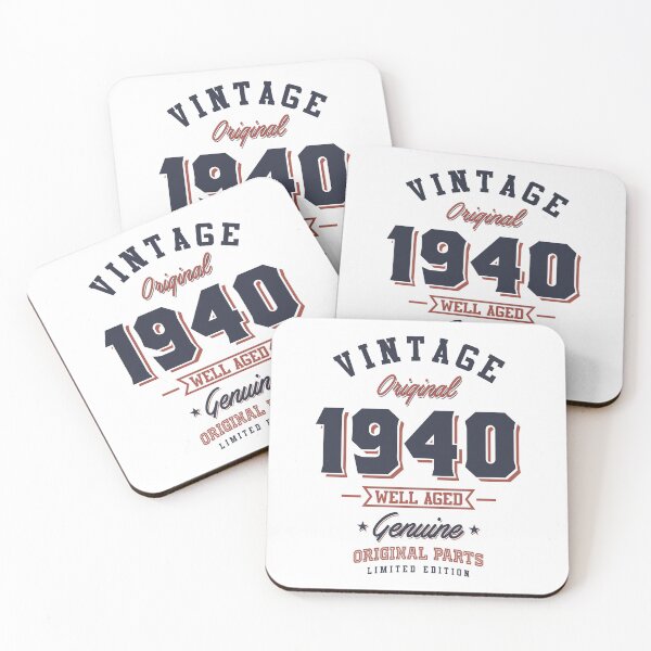 Item preview, Vintage 1940 Born in 1940 Retro Birthday Gift designed and sold by cidolopez.