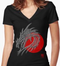 Year of The Dragon Women's Fitted V-Neck T-Shirt