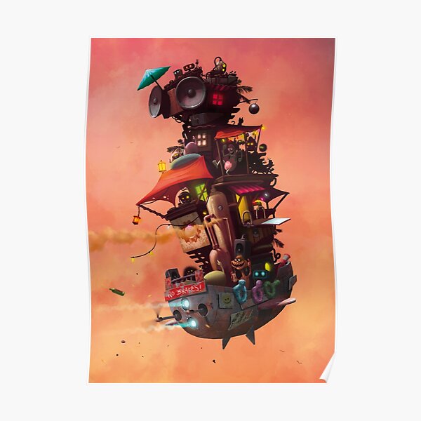 Flying Party Ship Poster