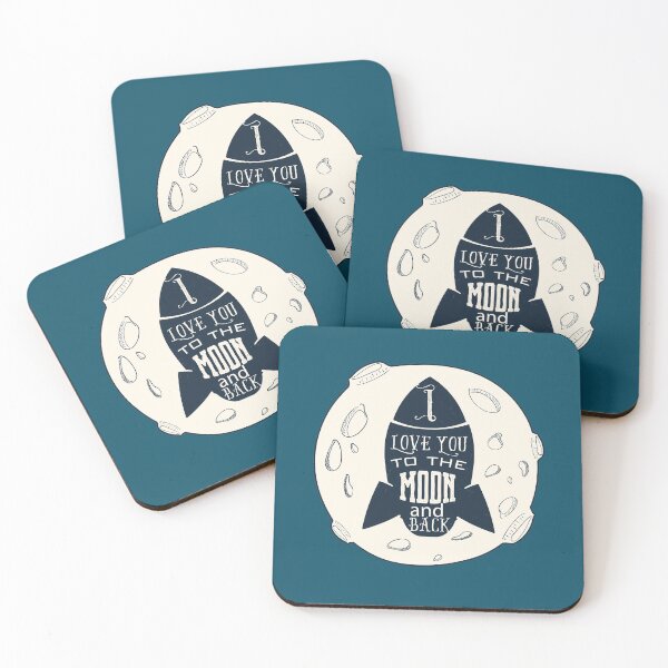 Item preview, Love You To The Moon And Back / Space - Astronomy designed and sold by Very Peculiar.