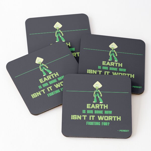SU Peridot Fight For Earth Coasters (Set of 4)