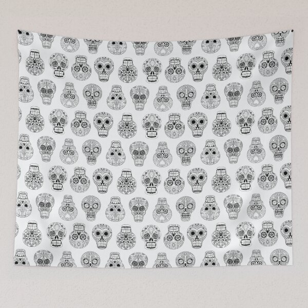 Item preview, Sugar Skulls  - line drawing designed and sold by Salt & Keep.