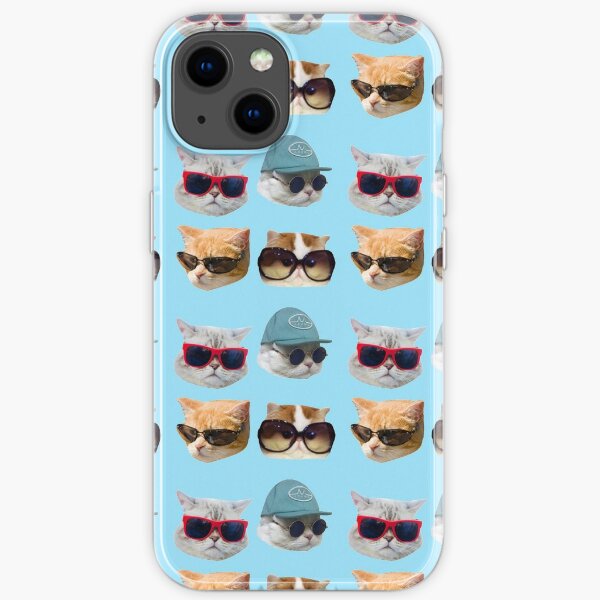 Cats With Glasses Stickers Pack iPhone Soft Case