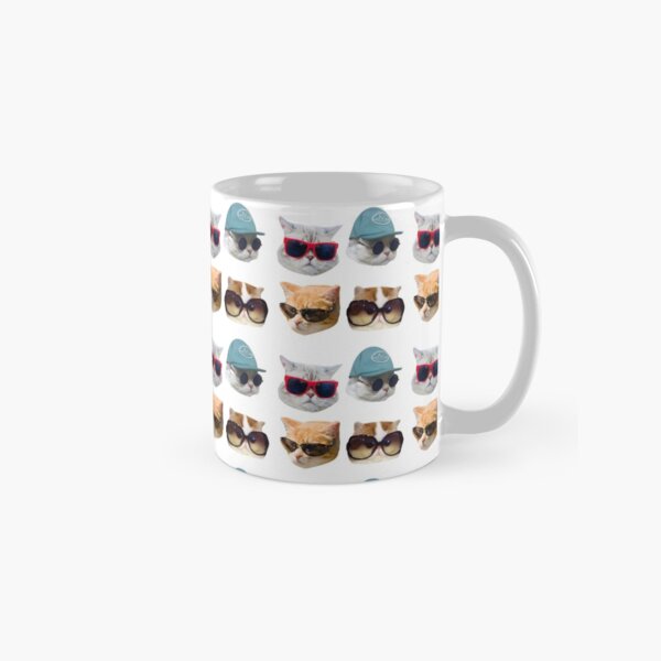 Cats With Glasses Stickers Pack Classic Mug