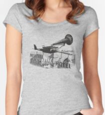 in the aeroplane over the sea Women's Fitted Scoop T-Shirt