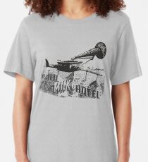 in the aeroplane over the sea Slim Fit T-Shirt