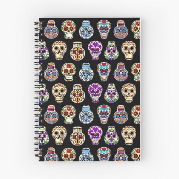 Item preview, Sugar Skulls on black designed and sold by Salt & Keep.