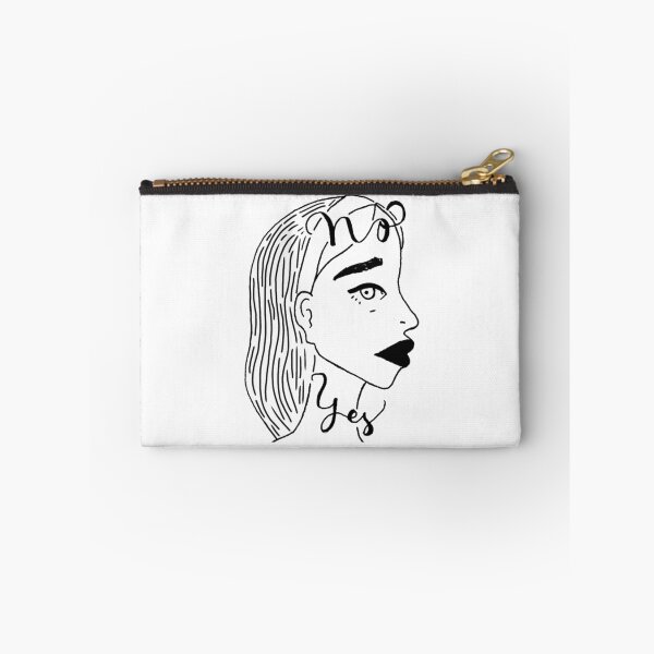 Item preview, Minimalist BNW Yes or No Girl Sketch designed and sold by aaalou.