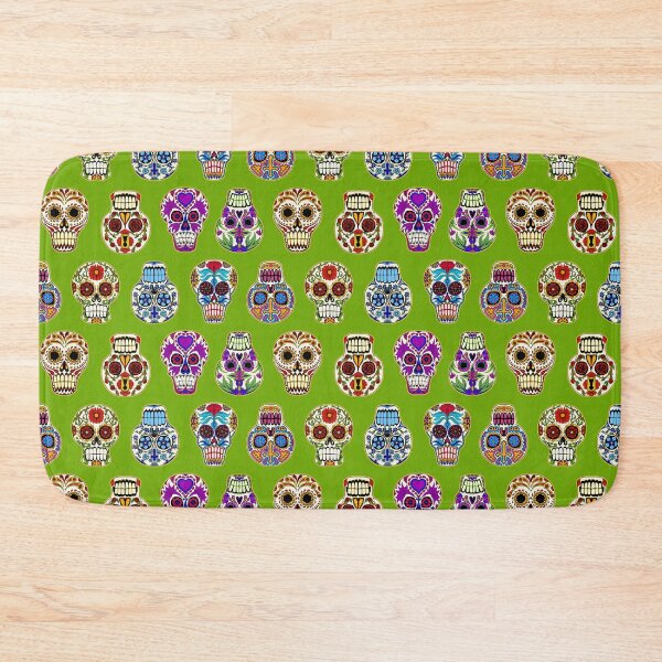 Item preview, Sugar Skulls on Green designed and sold by Salt & Keep.