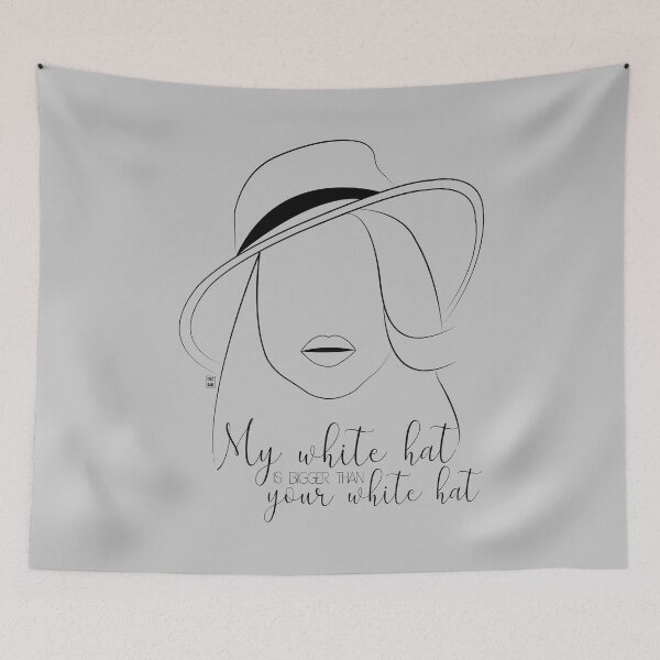 Item preview, White hat designed and sold by fanartbygabi | Gabi Veiga.
