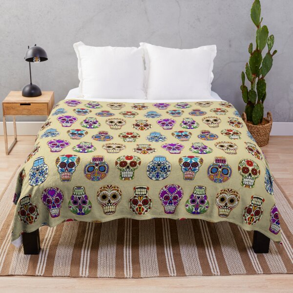 Item preview, Sugar Skulls on Khaki designed and sold by Salt & Keep.