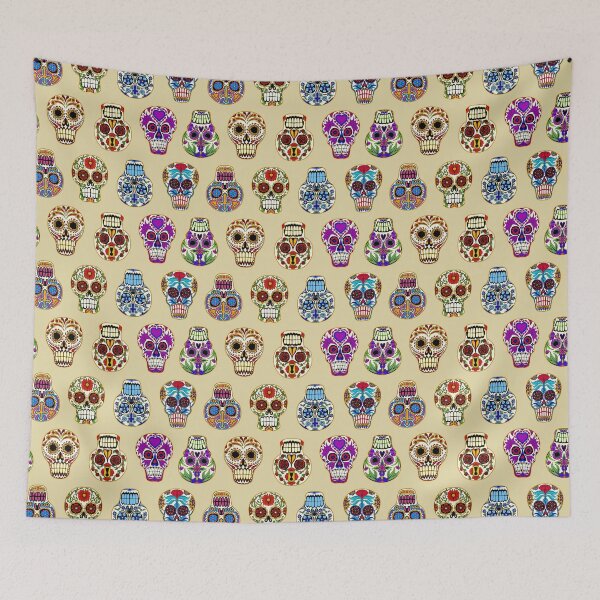 Item preview, Sugar Skulls on Khaki designed and sold by Salt & Keep.