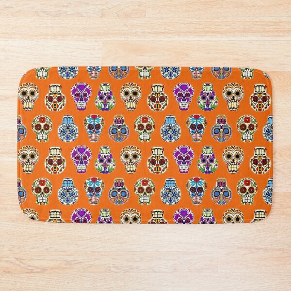 Item preview, Sugar Skulls on Orange designed and sold by Salt & Keep.