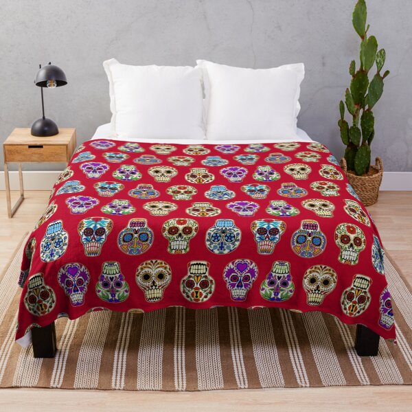 Item preview, Sugar Skulls on Red designed and sold by Salt & Keep.