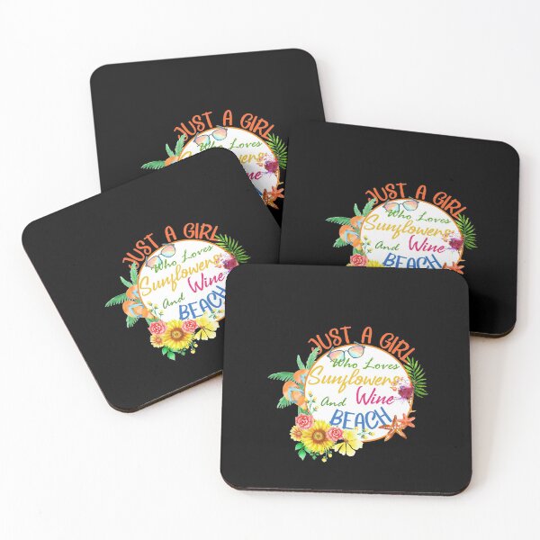 Item preview, Just A Girl Who Loves Wine and Sunflowers designed and sold by John Hana.