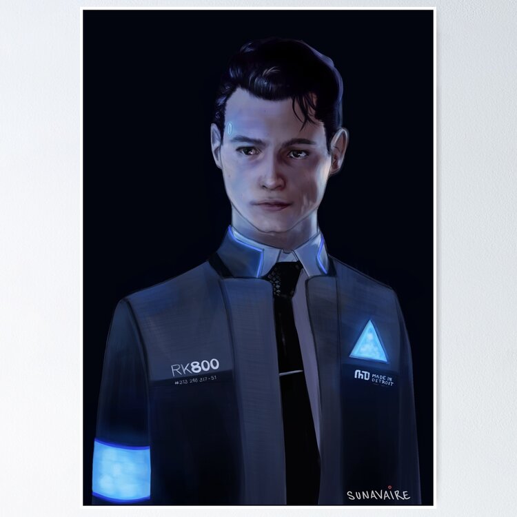 Connor / Detroit: Become Human Postcard for Sale by sunavaire