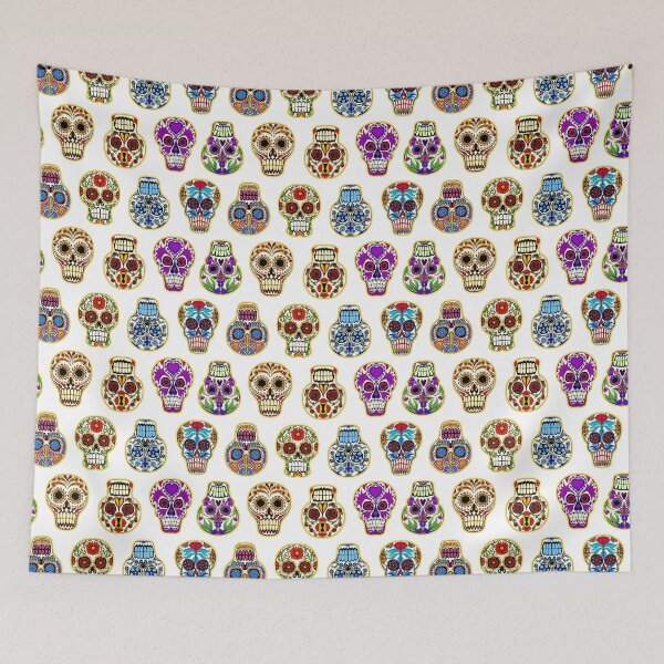 Item preview, Sugar Skulls on White designed and sold by Salt & Keep.