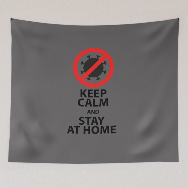 Item preview, Keep Calm and stay at home designed and sold by Aonaka.