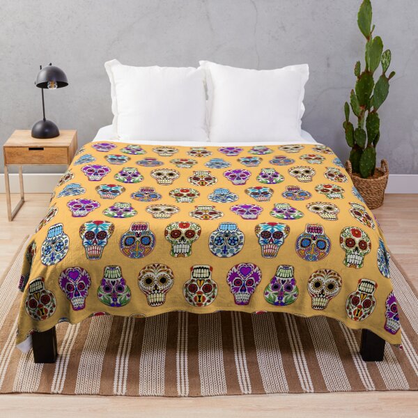 Item preview, Sugar Skulls on Gold designed and sold by Salt & Keep.