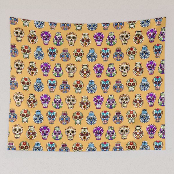 Item preview, Sugar Skulls on Gold designed and sold by Salt & Keep.