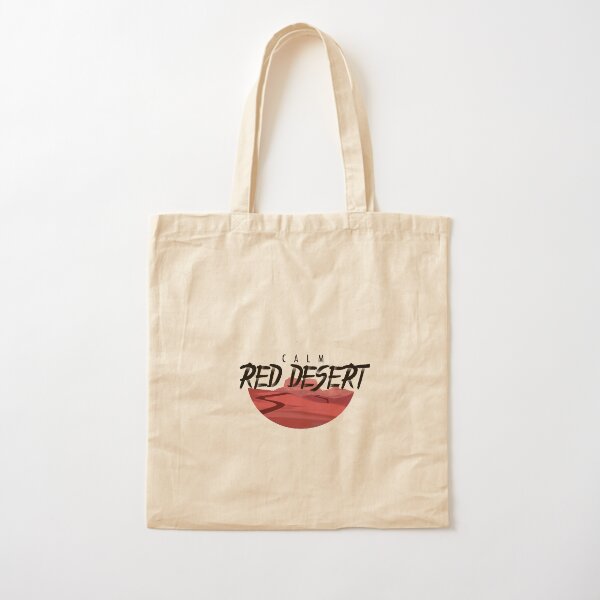 Red desert Cotton Tote Bag