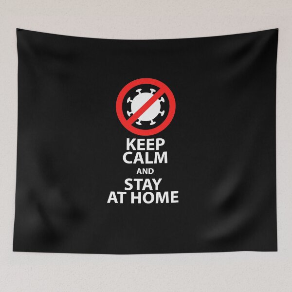 Item preview, Keep Calm and stay at home designed and sold by Aonaka.