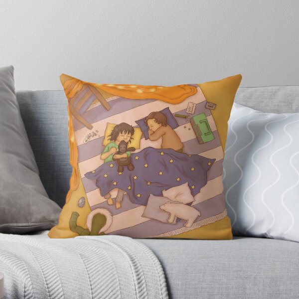 Too much adventure Throw Pillow