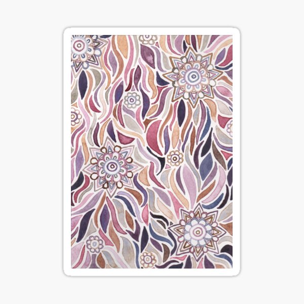 Purple Doodle Sticker