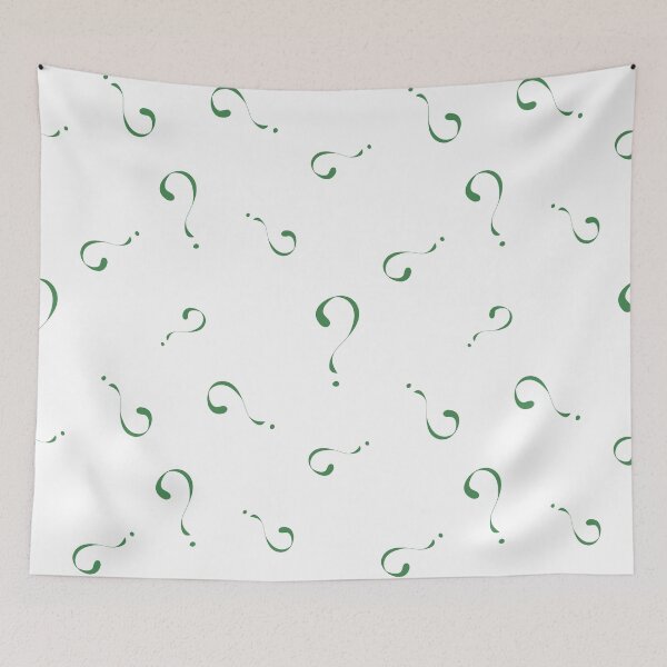 Item preview, Green question mark pattern designed and sold by Fluffy-Des.