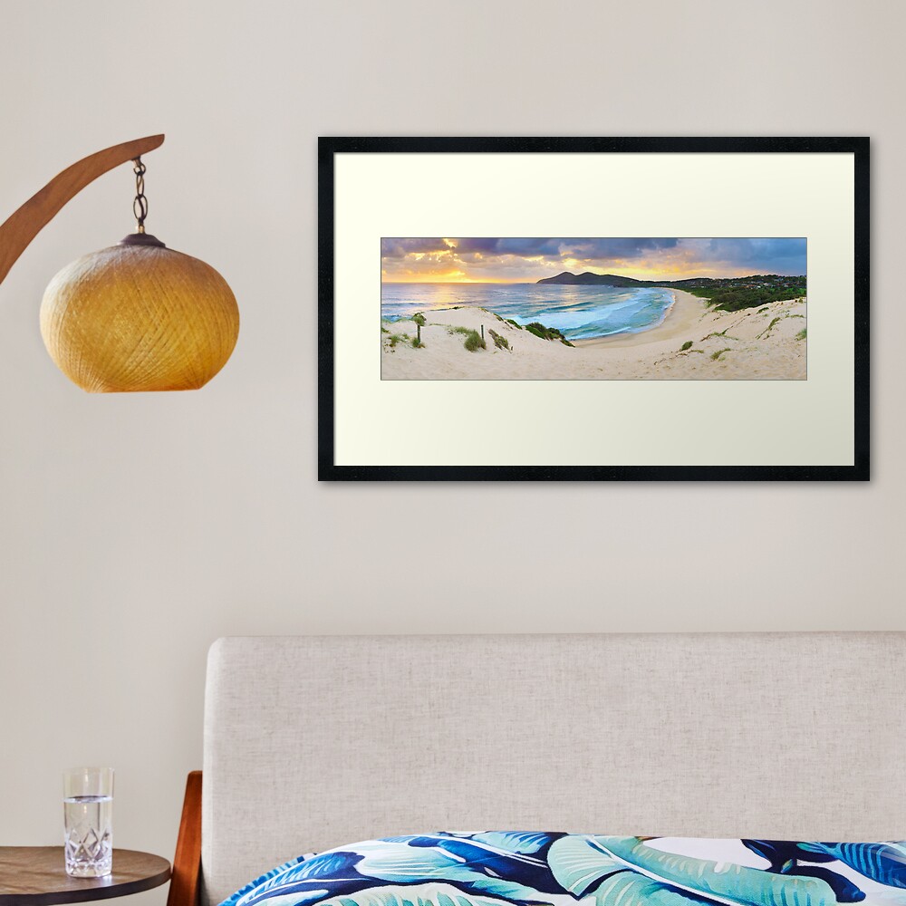 Forster Beach, New South Wales, Australia Framed Art Print