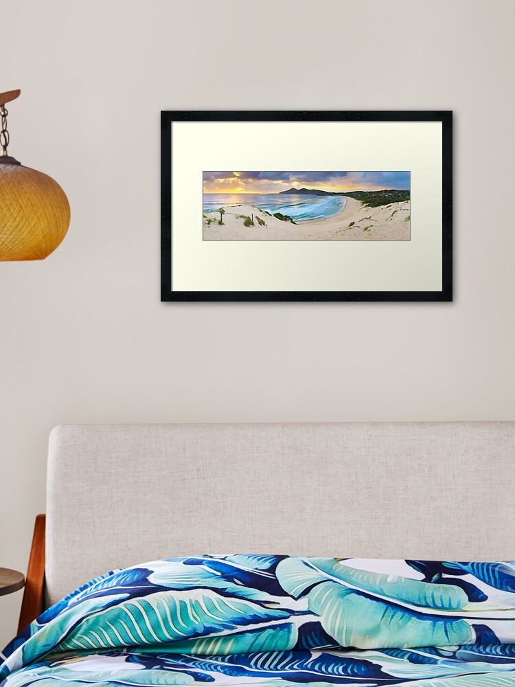 Thumbnail 2 of 7, Framed Art Print, Forster Beach, New South Wales, Australia designed and sold by Chockstone.