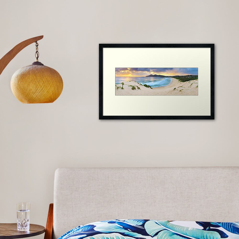 Forster Beach, New South Wales, Australia Framed Art Print