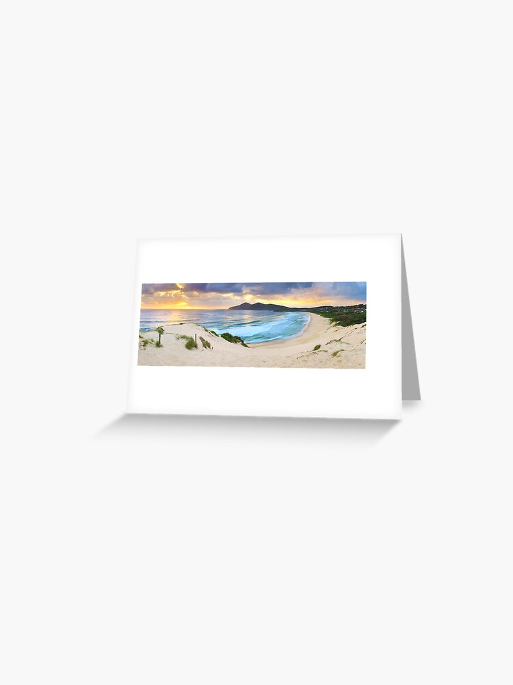 Thumbnail 1 of 2, Greeting Card, Forster Beach, New South Wales, Australia designed and sold by Chockstone.
