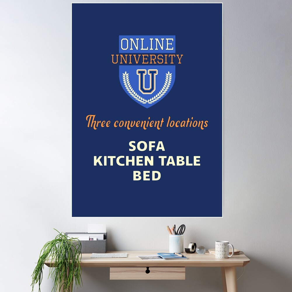 Online University. Poster