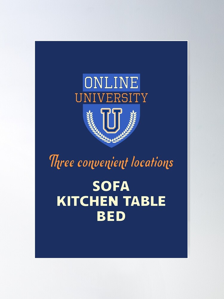 Alternate view of Online University. Poster