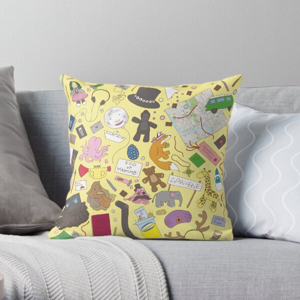 Boosh pattern Throw Pillow