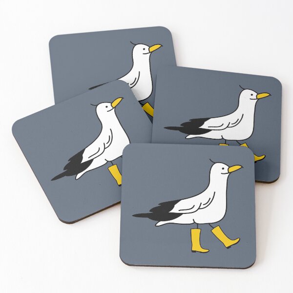 Item preview, Funny seagull with rubber boots designed and sold by spontania.