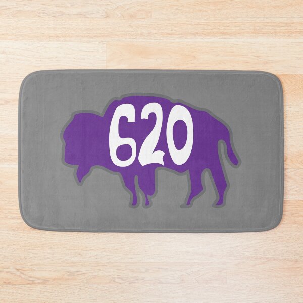 Item preview, Hand Drawn Kansas Buffalo 620 Purple Gray White designed and sold by itsrturn.