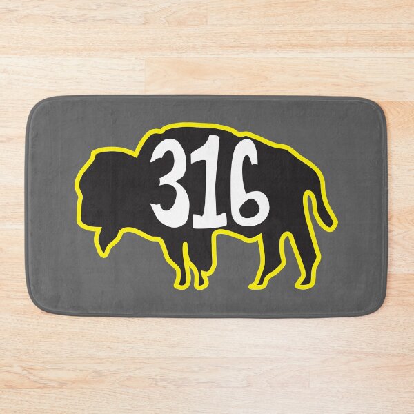 Item preview, Hand Drawn Kansas Buffalo 316 Black Gold designed and sold by itsrturn.