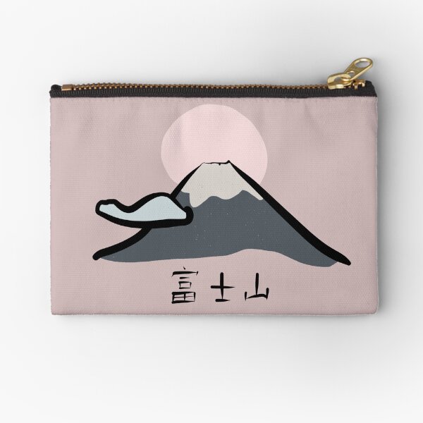 Símbolo de Japón. Un gran recuerdo o regalo para los fanáticos de Japón con el nombre "monte Fuji" en letras japonesas Bolsos de mano
