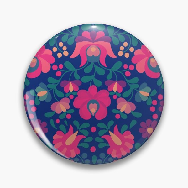 Hungarian ethnic matyo embroidery pattern Pin