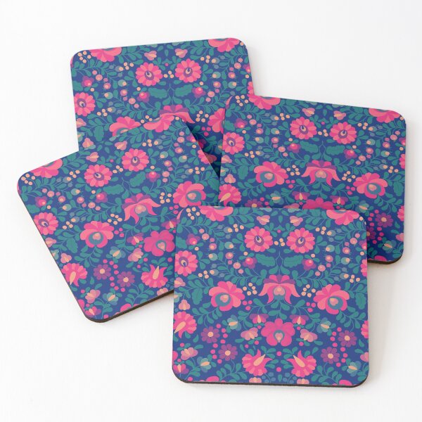 Item preview, Hungarian ethnic matyo embroidery pattern designed and sold by Petit Faon Prints.