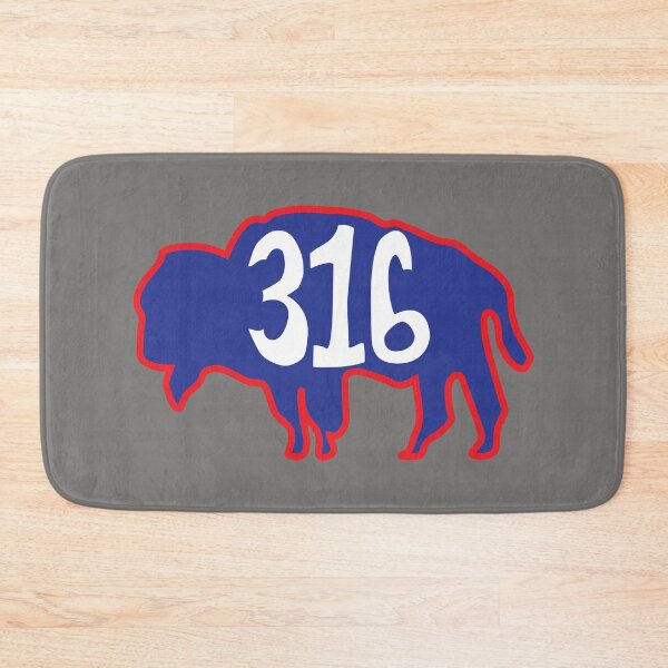 Item preview, Hand Drawn Kansas Buffalo 316 Crimson Red Blue designed and sold by itsrturn.