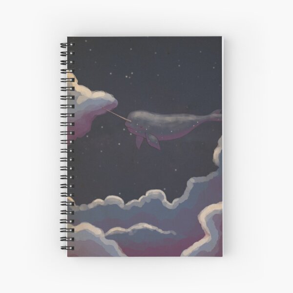 Starwhale above the clouds Spiral Notebook
