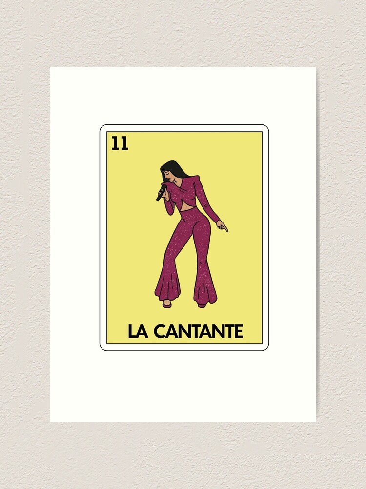 "Mexican Loteria La Cantante Loteria Mexicana" Art Print for Sale
