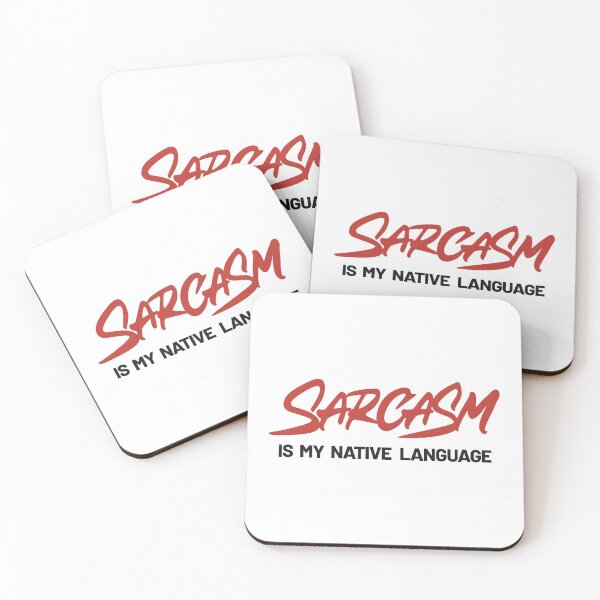 Item preview, Sarcasm is my native language designed and sold by Zagach Letters.