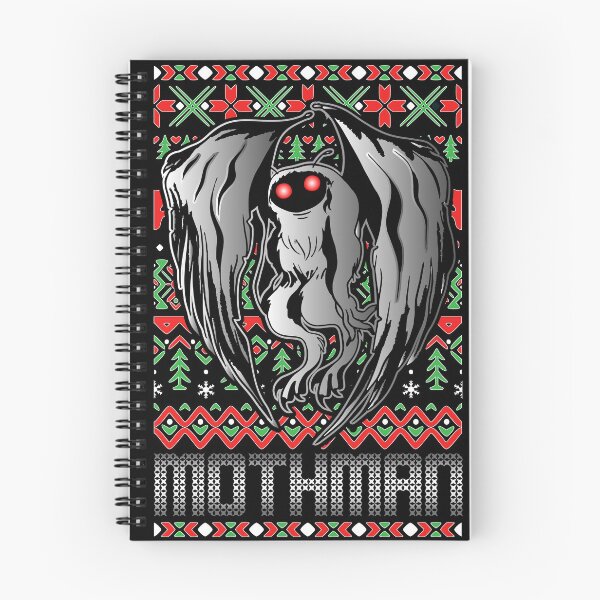 Aperçu de l'œuvre Mothman Ugly Christmas Style - Motif cryptique de Noël festif créée et vendue par NatIntrovertSoc.