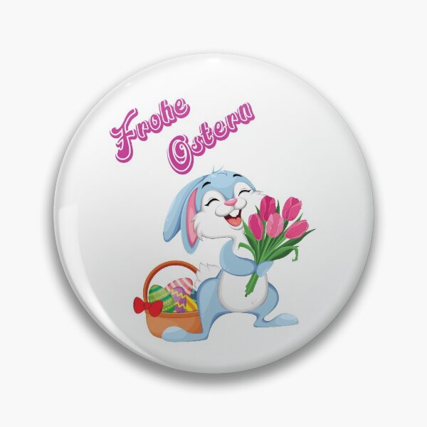 Item preview, Happy Easter - Easter bunny with flowers designed and sold by QuenLotta-Arts.